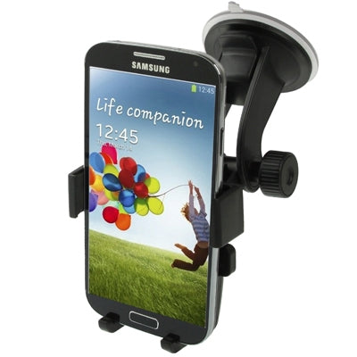 Suction Cup Car Stretch Holder, Width: 50-75mm, For iPhone, Galaxy, Huawei, Xiaomi, Lenovo, Sony, LG, HTC and Other Smartphones(Black)