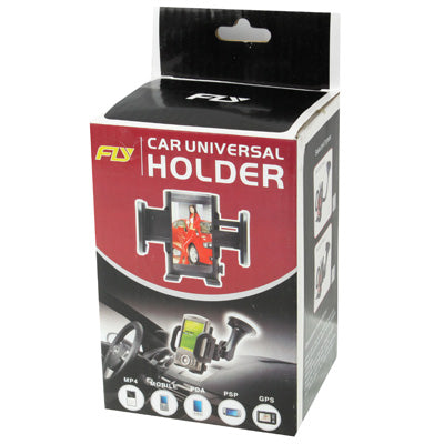 Suction Cup Car Stretch Holder, Width: 45-110mm, For iPhone, Galaxy, Huawei, Xiaomi, Lenovo, Sony, LG, HTC and Other Smartphones(Black)