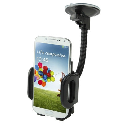 Suction Cup Car Stretch Holder, Width: 45-110mm, For iPhone, Galaxy, Huawei, Xiaomi, Lenovo, Sony, LG, HTC and Other Smartphones(Black)