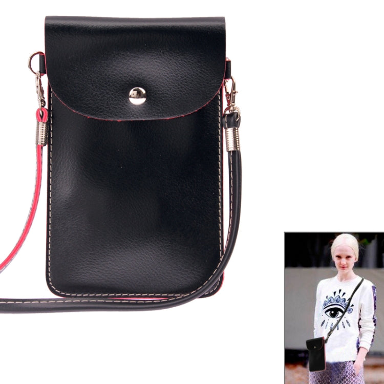 Universal Lichee Pattern Leather Bag with Strap for Galaxy Note III / N9000