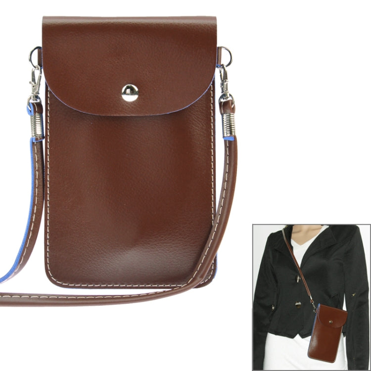 Universal Lichee Pattern Leather Bag with Strap for Galaxy Note III / N9000