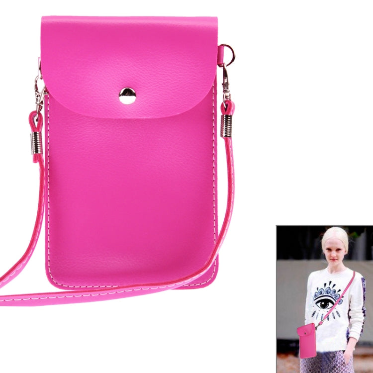 Universal Lichee Pattern Leather Bag with Strap for Galaxy Note III / N9000