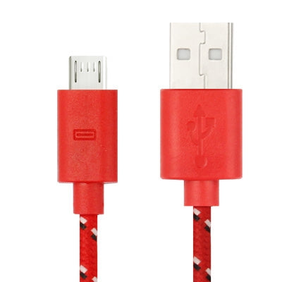 Nylon Netting Style Micro 5 Pin USB Data Transfer / Charge Cable for Galaxy S IV / i9500 / S III / i9300 / Note II / N7100 / Nokia / HTC / Blackberry / Sony, Length: 1m