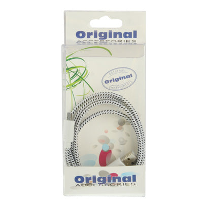 Nylon Netting Style Micro 5 Pin USB Data Transfer / Charge Cable for Galaxy S IV / i9500 / S III / i9300 / Note II / N7100 / Nokia / HTC / Blackberry / Sony, Length: 1m