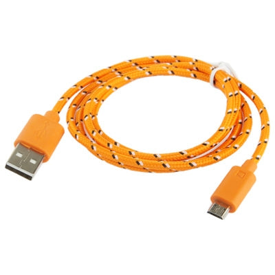 Nylon Netting Style Micro 5 Pin USB Data Transfer / Charge Cable for Galaxy S IV / i9500 / S III / i9300 / Note II / N7100 / Nokia / HTC / Blackberry / Sony, Length: 2m