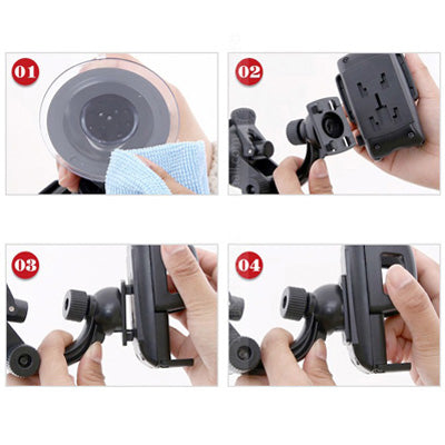 Dual USB Car Charger with Universal Mount, Output Voltage: 5V 2A, For iPhone, Galaxy, Huawei, Xiaomi, Google, Sony and other Smartphones(Black)