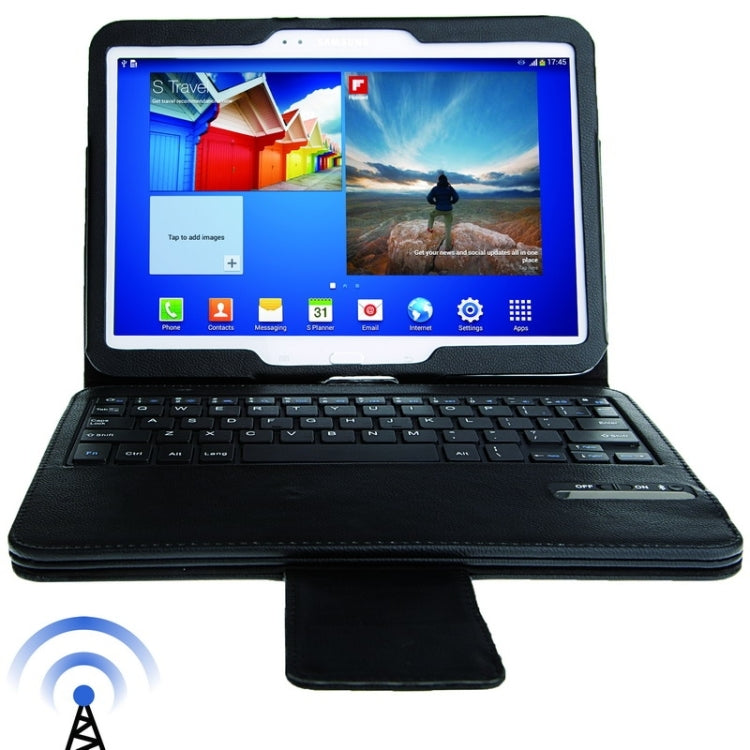 Removable Magnet Bluetooth 3.0 Wireless Keyboard Case for Galaxy Tab 3 (10.1) / GT-P5200 , Operating Distance: 10m(Black)