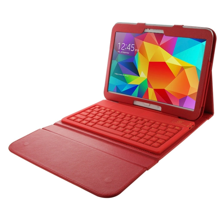 Bluetooth 3.0 Keyboard Leather Tablet Case with Holder for Galaxy Tab 4 10.1 / T530