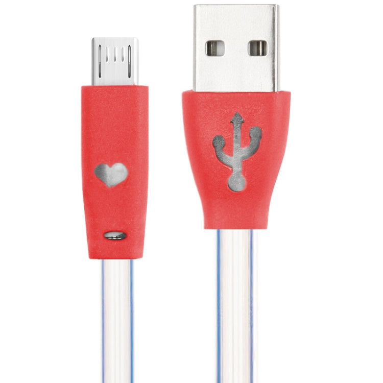 7-colors Luminescence Micro 5 Pin USB Charge / Data Transfer Cable with Smile Face, Suitable for Galaxy S6 / S IV / i9500 / i9200 / i9300