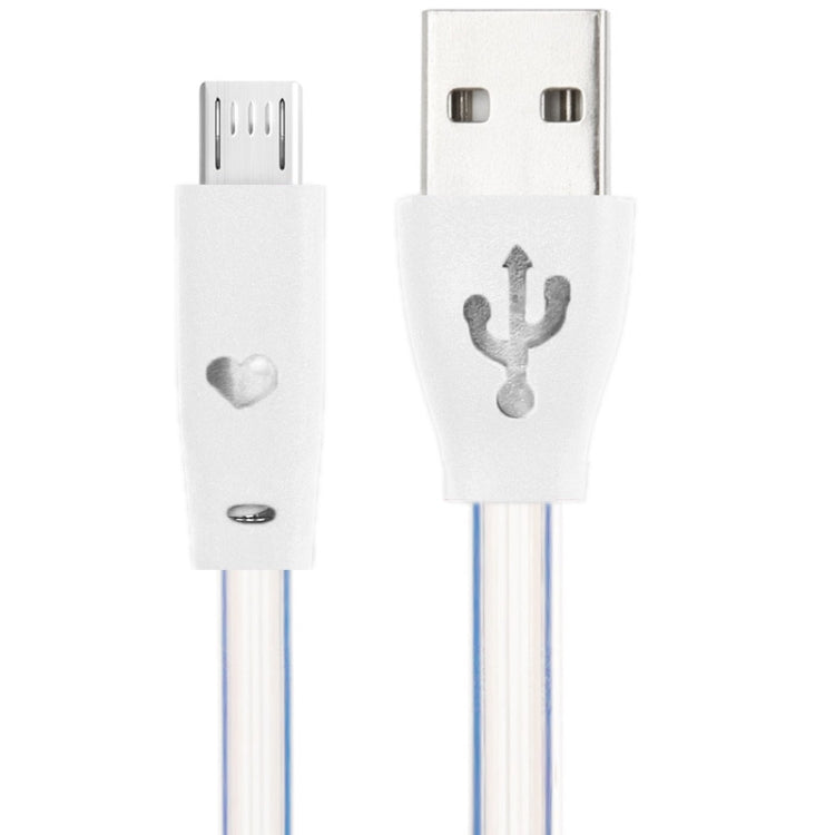 7-colors Luminescence Micro 5 Pin USB Charge / Data Transfer Cable with Smile Face, Suitable for Galaxy S6 / S IV / i9500 / i9200 / i9300