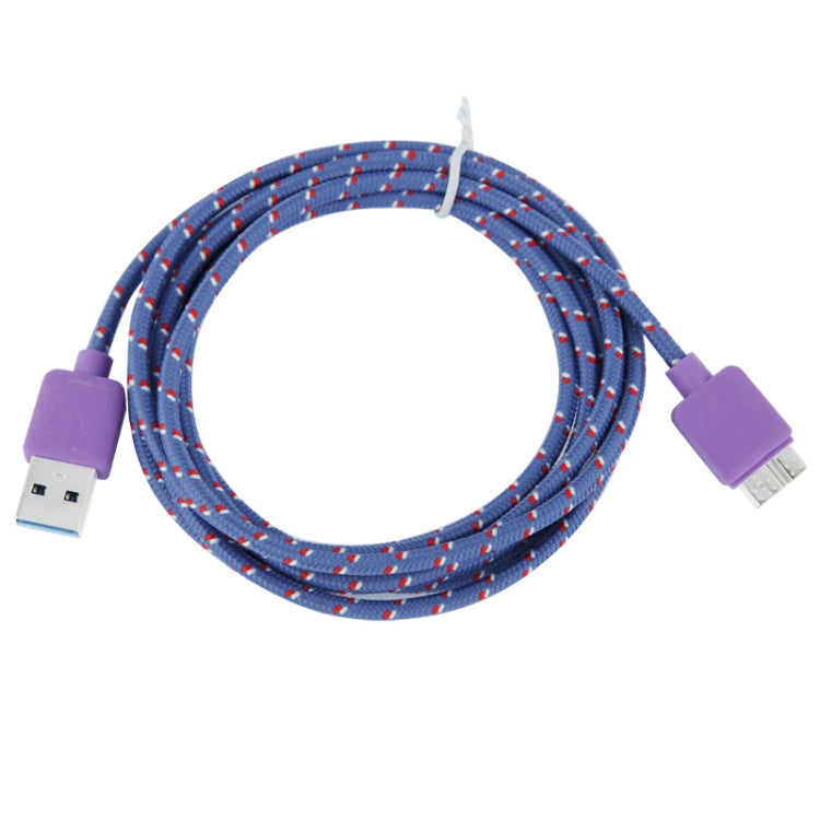 2m Nylon Style Micro USB 3.0 Data Transfer / Charge Sync Cable, For Galaxy Note III / N9000, Galaxy S5 / G900