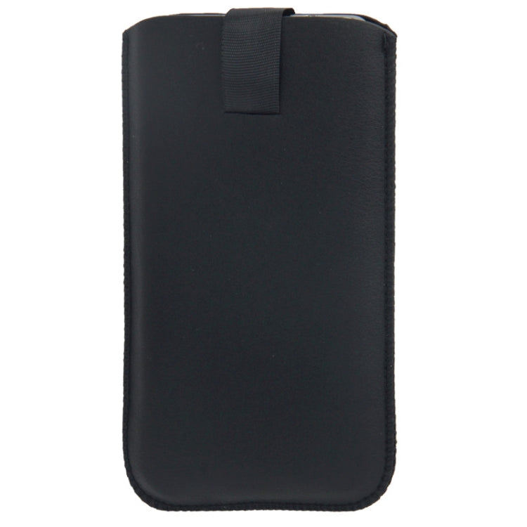 Ultra Thin Leather Case Pocket Sleeve Bag with Pull Up Tab for Galaxy Note III / N9000 (Black)