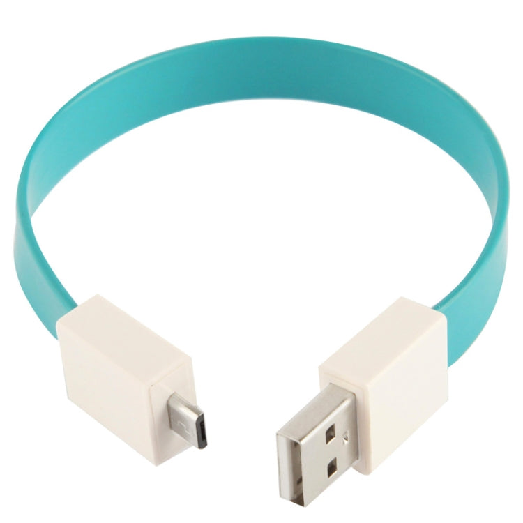 24cm Bracelet Style Micro USB Data Transfer & Charging Noodle Cable , For Samsung, HTC, Sony, Lenovo, Huawei, and other Smartphones(Blue)