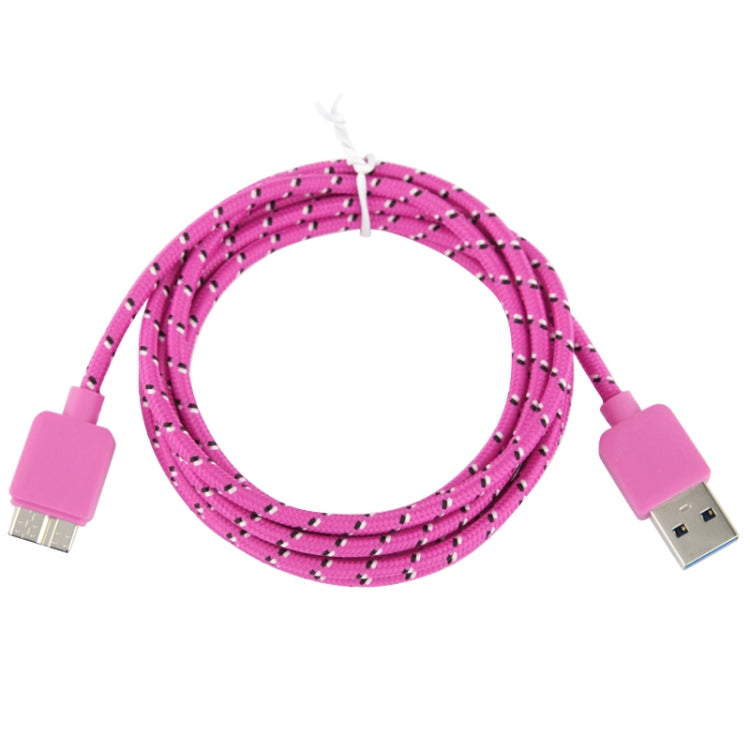 3m Nylon Braided Micro USB 3.0 Data Transfer / Charge Sync Cable, For Galaxy Note III / N9000, Galaxy S5 / G900