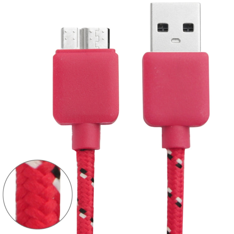 3m Nylon Braided Micro USB 3.0 Data Transfer / Charge Sync Cable, For Galaxy Note III / N9000, Galaxy S5 / G900