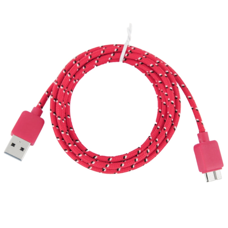 3m Nylon Braided Micro USB 3.0 Data Transfer / Charge Sync Cable, For Galaxy Note III / N9000, Galaxy S5 / G900