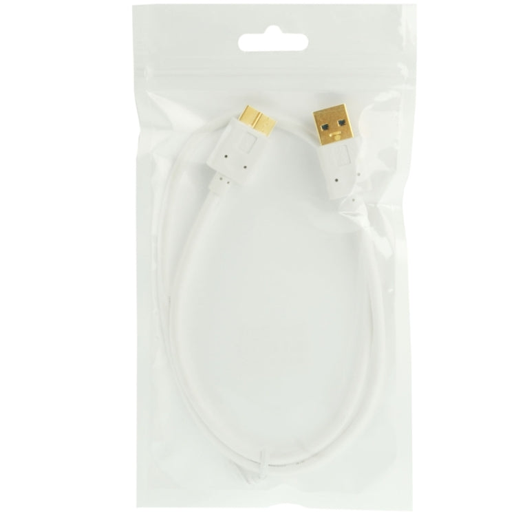 Head Gold Plated Micro USB 3.0 to USB 3.0 Copper Material Data Cable for Galaxy Note III / N9000, Galaxy S5 / G900, Length: 60cm