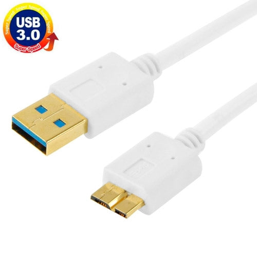 1m Micro USB 3.0 to USB 3.0 Data Cable, For Galaxy Note III / N9000(White)