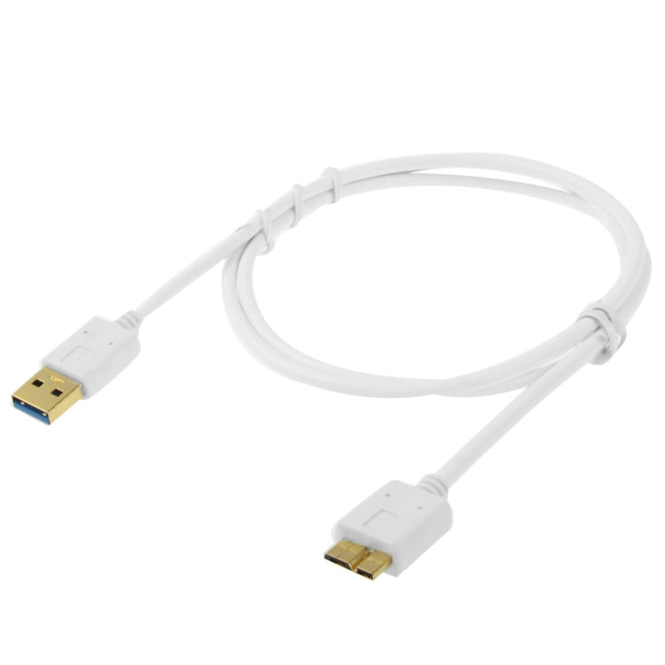 1m Micro USB 3.0 to USB 3.0 Data Cable, For Galaxy Note III / N9000(White)