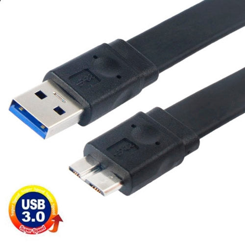 Noodle Style USB 3.0 AM to USB 3.0 Micro B Data Cable for Galaxy Note III / N9000, Length: 1m