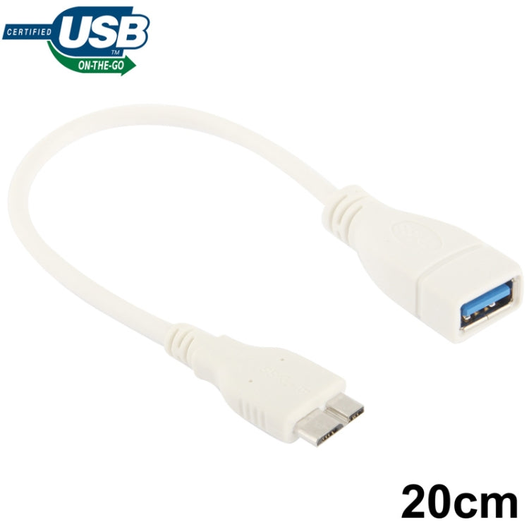 20cm Micro USB 3.0 to USB 3.0 OTG Cable, For Galaxy Note III / N9000