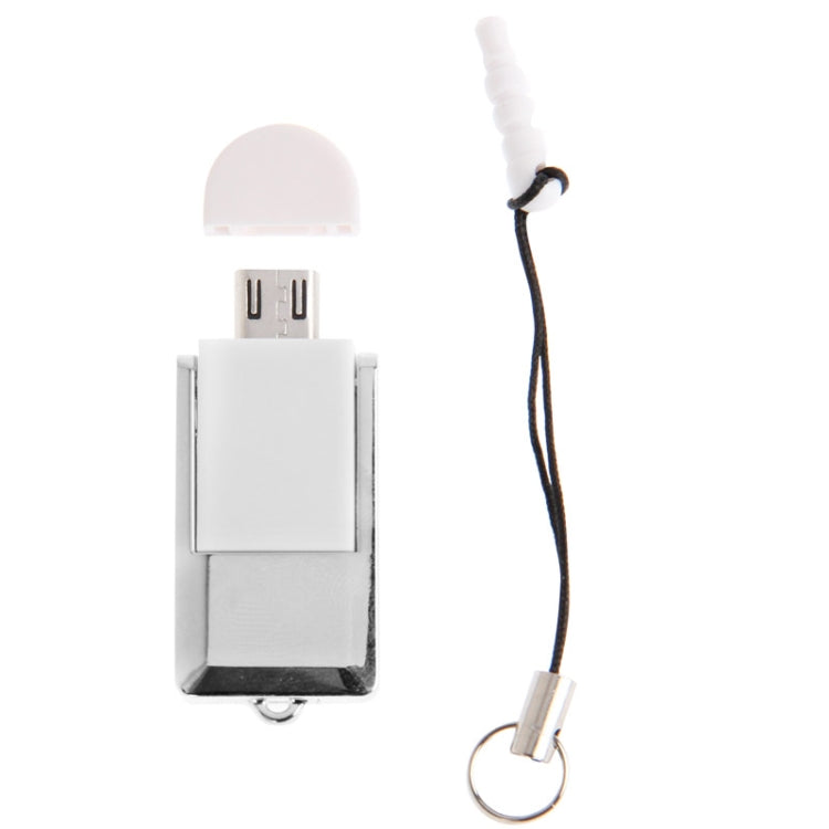 Portable Micro 5 Pin USB Mobile Phone TF Card Reader / OTG Adapter with Anti-dust Cup, For Galaxy S IV / i9500 / i9300, Note III / N9000 / N7100 etc.