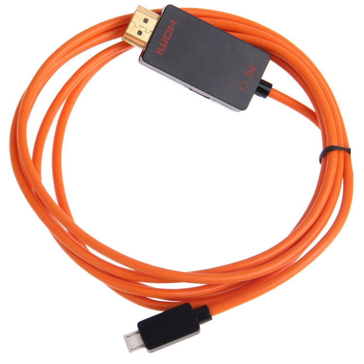 1.8m High Speed Micro USB Male SlimPort to HDMI Connector, For Google Nexus 4 / 7, LG Optimus G Pro / Fujitsu Stylistic QH582 / ASUS PadFone Infinity(Black)