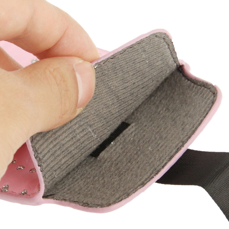 Diamond Palace Flower Pattern Leather Case Pocket Pouch Sleeve Bag with Pull Up Tab for Galaxy S IV / i9500 / i9300 / i9190