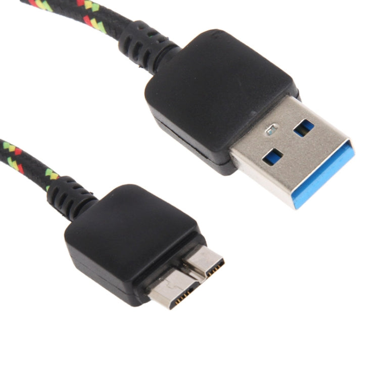 Nylon Netting Style Micro USB 3.0 to USB 3.0 Data Transfer / Charge Sync Cable for Galaxy Note III / N9000 / N9002 / N9006, Length: 1m