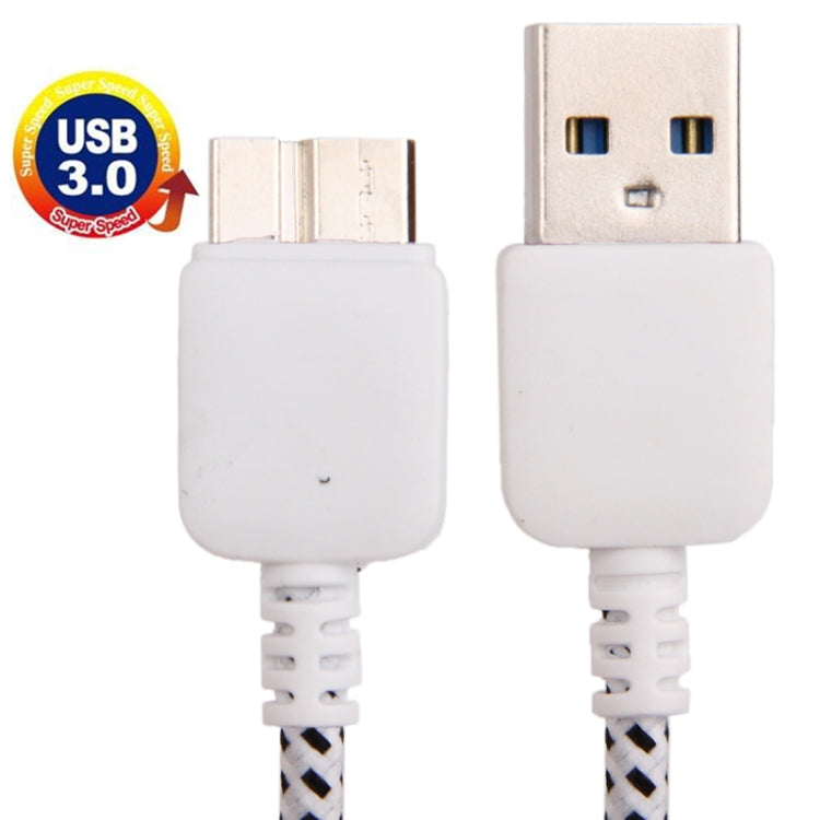 Nylon Netting Style Micro USB 3.0 to USB 3.0 Data Transfer / Charge Sync Cable for Galaxy Note III / N9000 / N9002 / N9006, Length: 1m