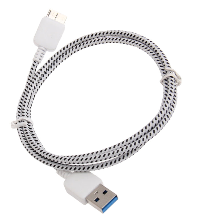 Nylon Netting Style Micro USB 3.0 to USB 3.0 Data Transfer / Charge Sync Cable for Galaxy Note III / N9000 / N9002 / N9006, Length: 1m