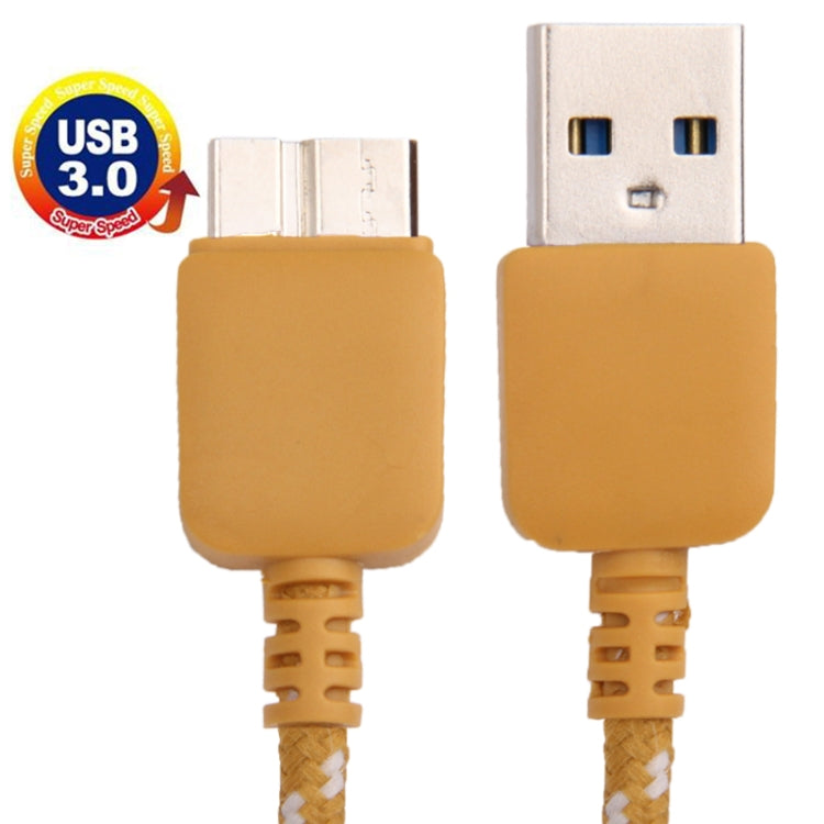 Nylon Netting Style Micro USB 3.0 to USB 3.0 Data Transfer / Charge Sync Cable for Galaxy Note III / N9000 / N9002 / N9006, Length: 1m