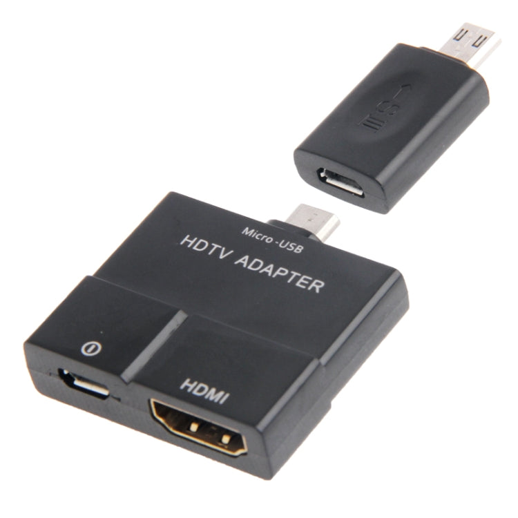Micro 5Pin to 11Pin Adapter MHL to HDMI HDTV TV Adapter for Galaxy S5 / G900, S IV / i9500, S 3 / i9300, S 2 / i9100, Note III / N9000, Note II / N7100, Note / i9220(Black)