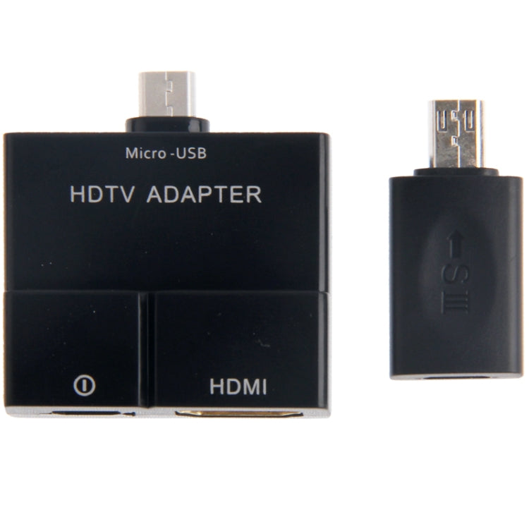 Micro 5Pin to 11Pin Adapter MHL to HDMI HDTV TV Adapter for Galaxy S5 / G900, S IV / i9500, S 3 / i9300, S 2 / i9100, Note III / N9000, Note II / N7100, Note / i9220(Black)