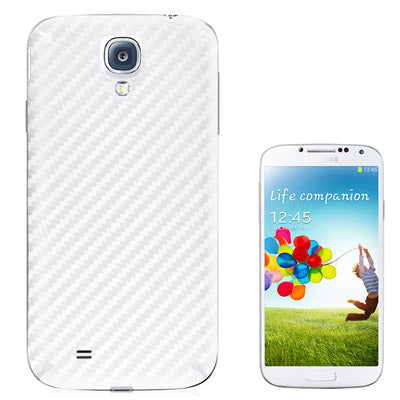 Carbon Fiber Texture Skin Sticker for Galaxy S IV / i9500(White)