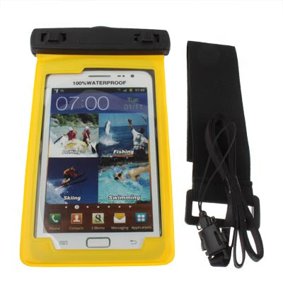 Universal Waterproof Bag with Strap & Armband for Galaxy Note / i9220 / N7000,Note LTE / N7005 / iPhone 4 & 4S / All Less than 5.3 inch Mobile Phone