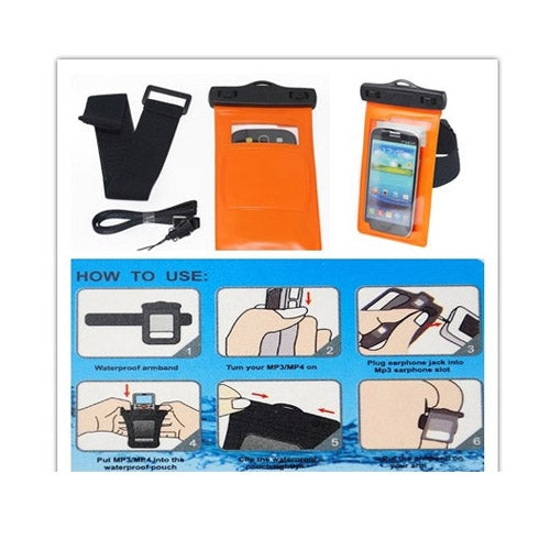 PX8 Highest Grade Flexible Waterproof / Dustproof Bag with Neck Strap & Earphone Cable, Suitable for Galaxy S5 / G900 / i9500 / i9300