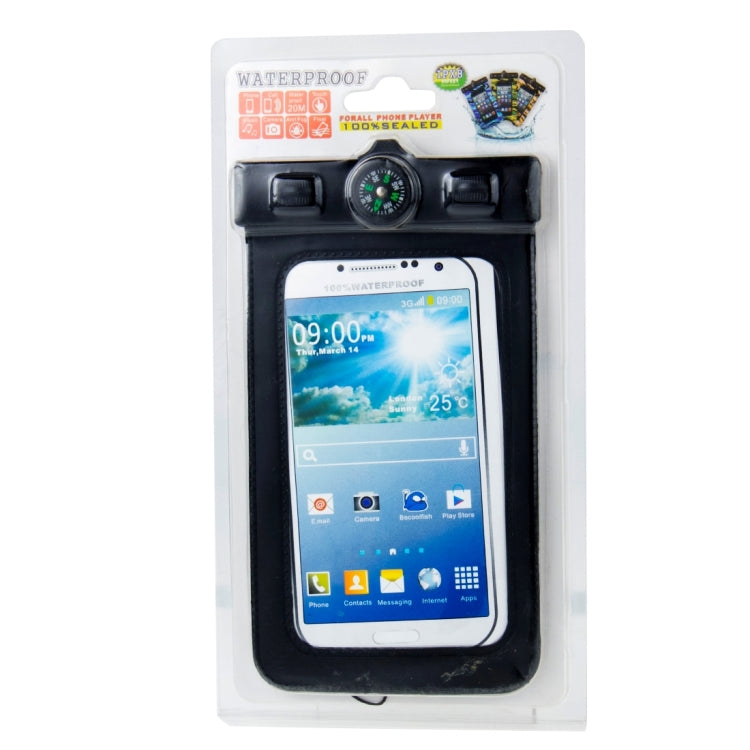 IPX8 Grade Flexible Waterproof / Dustproof Bag with Magnetic Compass, Suitable for Galaxy Note III / Note II / S5