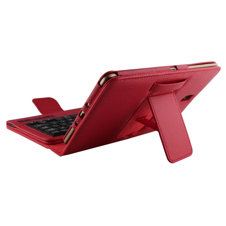 For Galaxy Tab S 8.4 / T700 Bluetooth Keyboard Litchi Texture Leather Tablet Case with Sleep / Wake-up Function & Holder