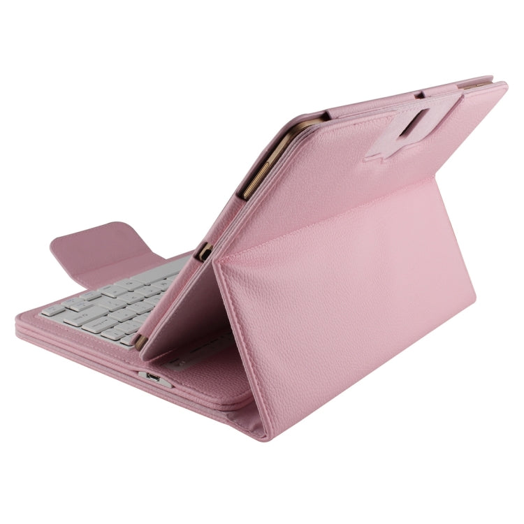 For Galaxy Tab S 10.5 / T800 Bluetooth Keyboard Litchi Texture Leather Tablet Case with Sleep / Wake-up Function & Holder