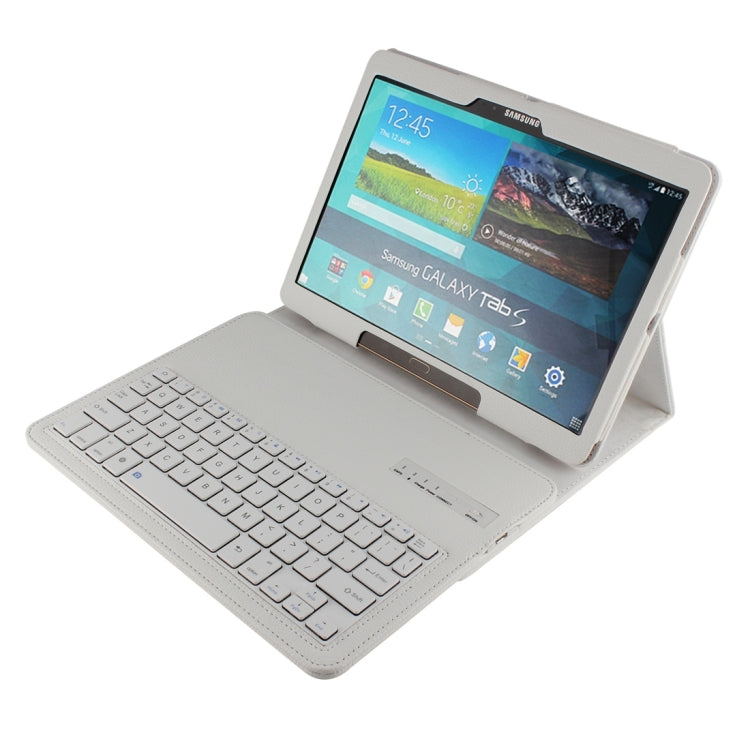 For Galaxy Tab S 10.5 / T800 Bluetooth Keyboard Litchi Texture Leather Tablet Case with Sleep / Wake-up Function & Holder