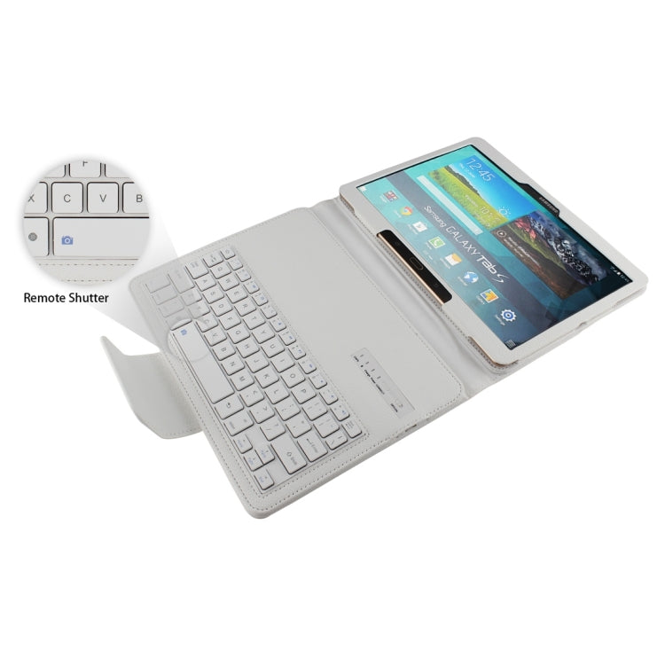 For Galaxy Tab S 10.5 / T800 Bluetooth Keyboard Litchi Texture Leather Tablet Case with Sleep / Wake-up Function & Holder