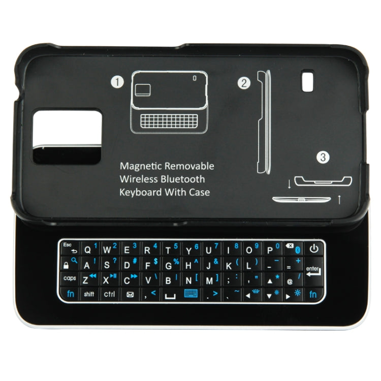 Bluetooth 3.0 Magnetic Removable Keyboard Tablet Case for Galaxy S5 / G900