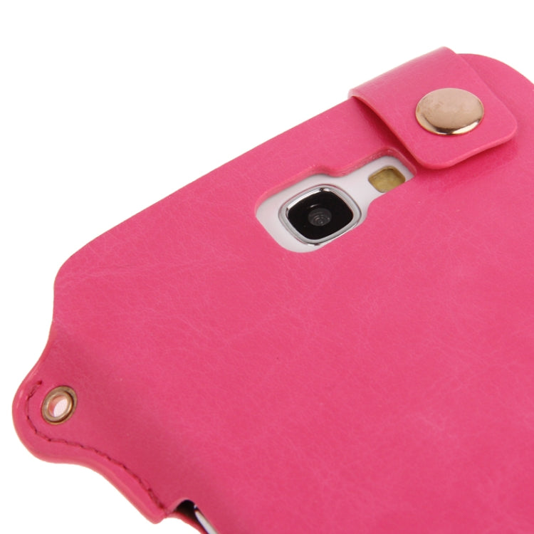 Crazy Horse Texture Touch Screen Vertical Style Leather Case with Lanyard & Earphone Winder for Galaxy Note II / N7100