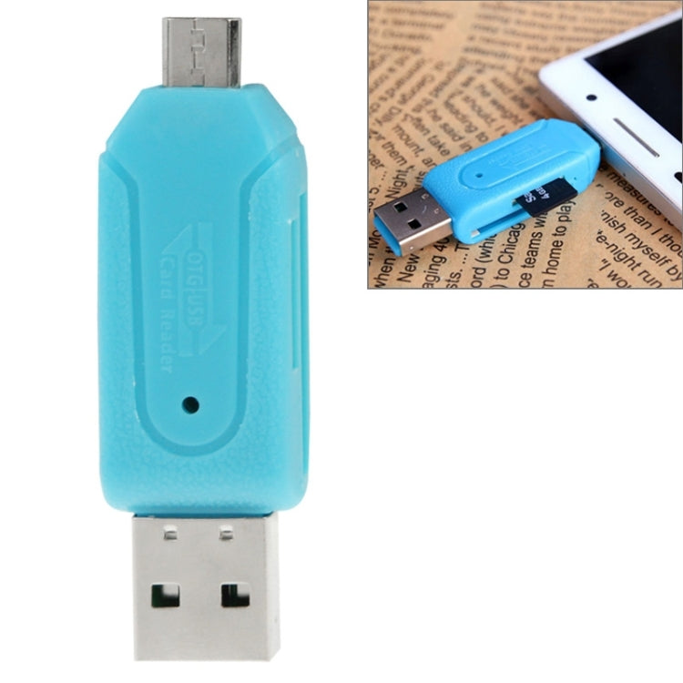 Micro USB Data Interface T-Flash / SD U-disk OTG Card Reader, For iPad, iPhone, Galaxy, Huawei, Xiaomi, LG, HTC and Other Smart Phones, Rechargeable Devices