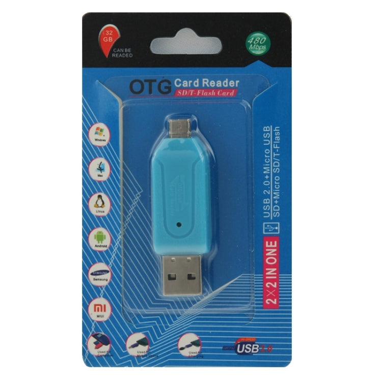 Micro USB Data Interface T-Flash / SD U-disk OTG Card Reader, For iPad, iPhone, Galaxy, Huawei, Xiaomi, LG, HTC and Other Smart Phones, Rechargeable Devices