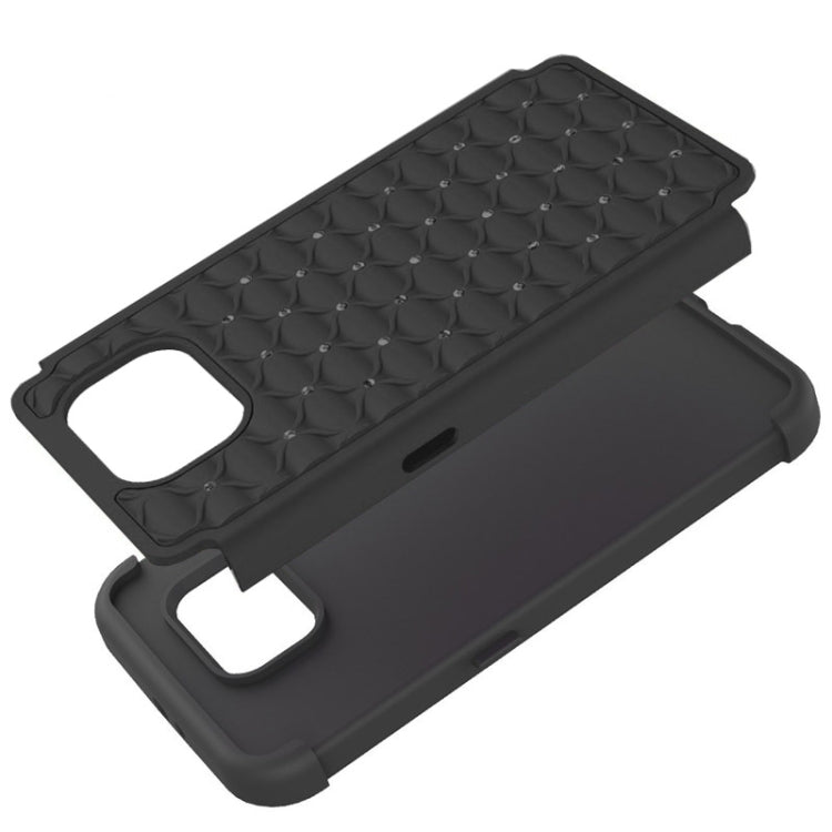 For Galaxy S6 Diamond Encrusted Plastic + TPU Combination Case