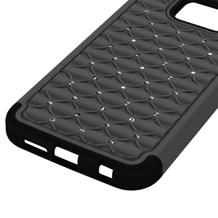 For Galaxy S6 Diamond Encrusted Plastic + TPU Combination Case