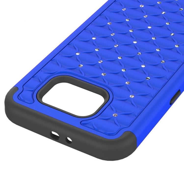 For Galaxy S6 Diamond Encrusted Plastic + TPU Combination Case