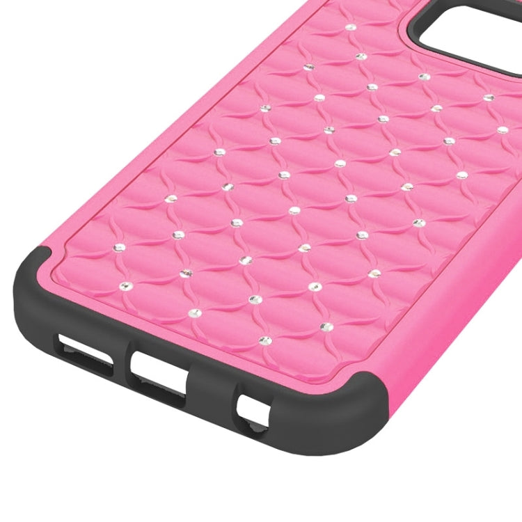 For Galaxy S6 Diamond Encrusted Plastic + TPU Combination Case